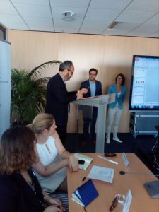 Laurent Jullien, Présiednt de l'APPAV signe la charte handicap du CSA