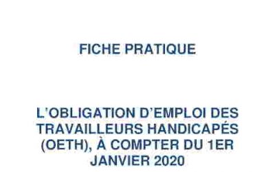Les nouveaux contours de l’obligation d’emploi des travailleurs handicapés